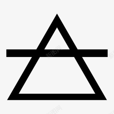 炼金术空气三角形图标图标