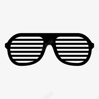 百叶窗眼镜坎耶图标图标