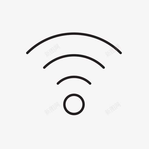 wifi信号传输图标svg_新图网 https://ixintu.com wifi wifi信号 传输 信号 无线 无线信号 波形