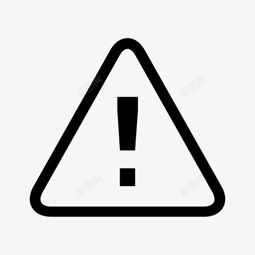 警告感叹号危险标志图标svg_新图网 https://ixintu.com 危险标志 感叹号 警告 警告标志 警示 警示标志
