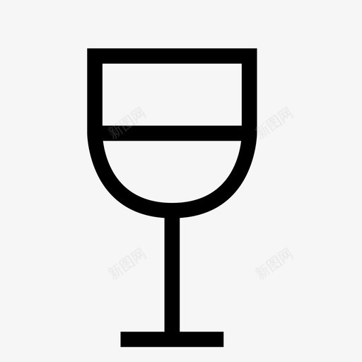 玻璃饮料圣杯图标svg_新图网 https://ixintu.com 圣杯 干杯 意大利 派对 玻璃 葡萄酒 酒类 风格 饮料