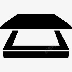 微微打开的合资打印机微微打开工具用具文具图标高清图片