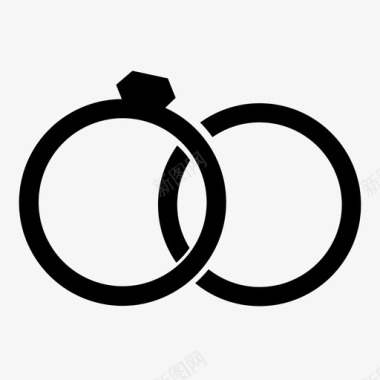 采购产品结婚戒指结婚典礼结婚戒指图标图标