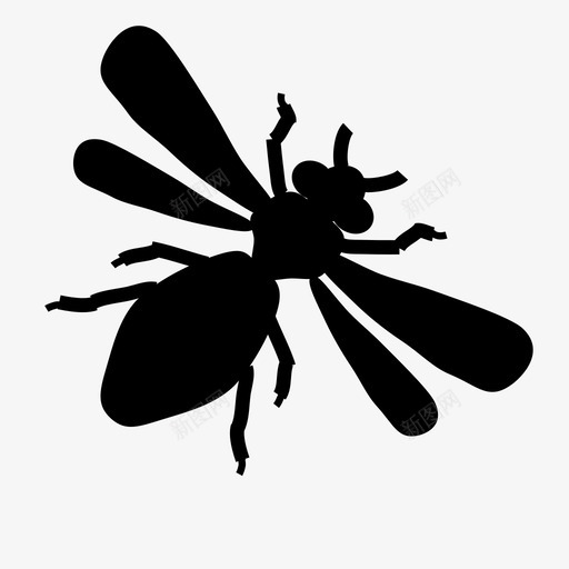 蜜蜂昆虫生物图标svg_新图网 https://ixintu.com 动物群 昆虫 生物 蜜蜂 飞行