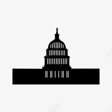 国会大厦首都华盛顿特区图标图标