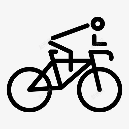 骑自行车运动骑手图标svg_新图网 https://ixintu.com 健身 娱乐 活跃的 生活方式 运动 锻炼 骑手 骑自行车 骑自行车的