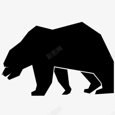 熊动物棕熊图标图标
