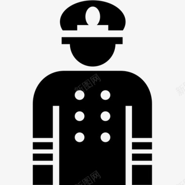 船长水手警察图标图标