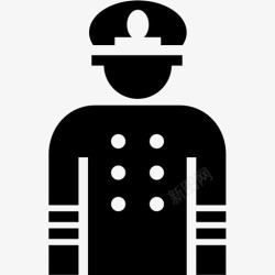 领航员船长水手警察图标高清图片