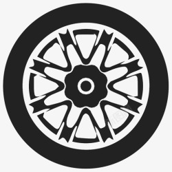 轮圈车轮轮圈轮辋图标高清图片