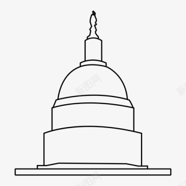 国会华盛顿美国国会大厦图标图标