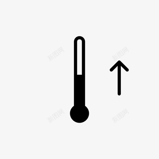 温度计气候炎热图标svg_新图网 https://ixintu.com 夏季 天气 气候 温度 温度计 温暖 炎热 解冻