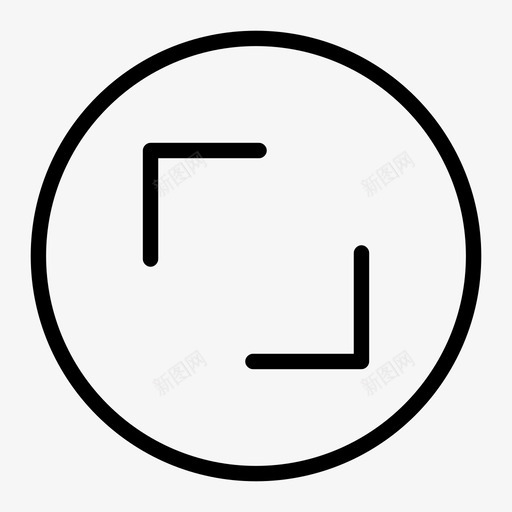 调整大小缩小选择图标svg_新图网 https://ixintu.com 减少 图标符号 圆圈 最大化 最小化 环 缩小 舍入 调整大小 选择