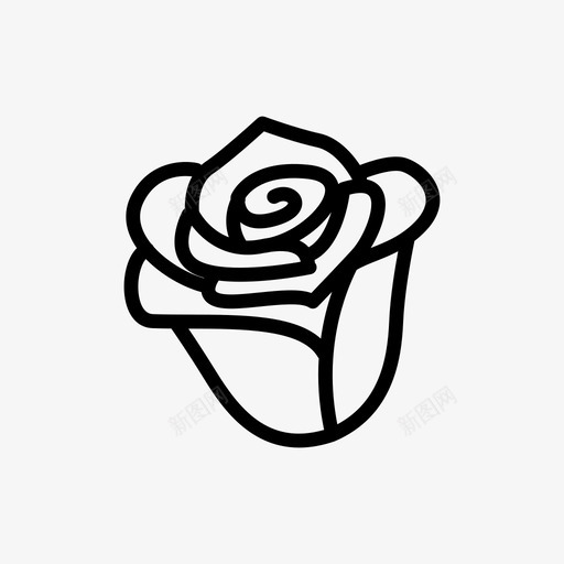 玫瑰绿色花卉图标svg_新图网 https://ixintu.com 100天 100天项目 玫瑰 环保 绿色 美丽 花卉 贝卡舍