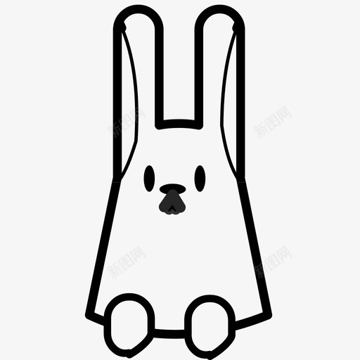 标志性兔子图标svg_新图网 https://ixintu.com 标志性兔子