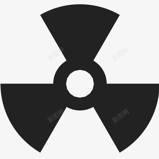 核放射性辐射图标svg_新图网 https://ixintu.com 化学 危险 放射性 核 核符号 辐射 铀