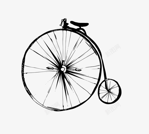 第一辆自行车插图发明者图标svg_新图网 https://ixintu.com 原创的 原始的发明 原始的机器 发明者 复古的 复古的发明家 插图 旧的 旧的学校的 机器 第一辆自行车