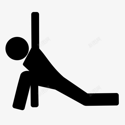 扭转弓箭步姿势运动图标svg_新图网 https://ixintu.com 伸展 姿势 手臂和腿部伸展运动瑜伽 扭转弓箭步 瑜伽 运动 锻炼