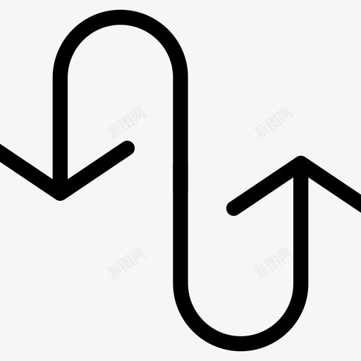 重定向符号标志图标svg_新图网 https://ixintu.com 下箭头 信息 形状 标志 标志和符号 符号 线图标 设计 通知 重定向