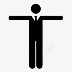 男士着装男士西装手势图标高清图片