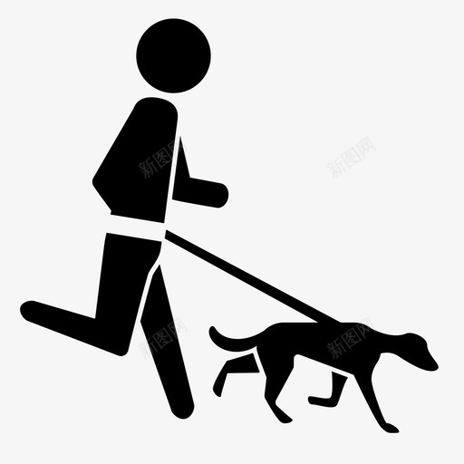 跑步跑步者带着宠物跑步图标svg_新图网 https://ixintu.com 人 带着宠物跑步 慢跑 户外 生活方式 男人 跑步 跑步者