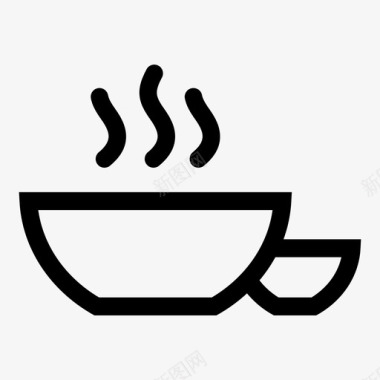 碗蒸汽餐厅图标图标