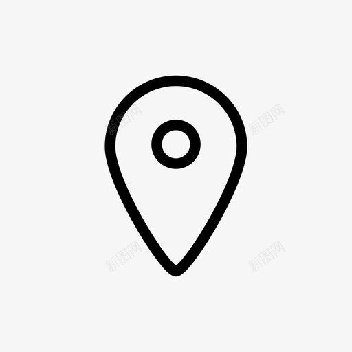 地图标记最小极简svg_新图网 https://ixintu.com 原型 图钉 地图标记 搜索 最小 极简 用户界面图标包 移动 视网膜 跟踪 轮廓
