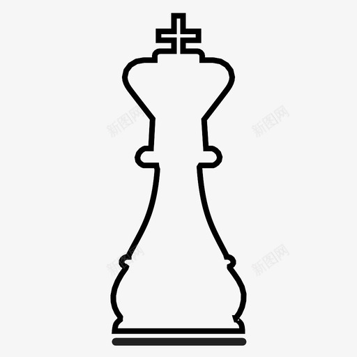 国王战略棋子图标svg_新图网 https://ixintu.com 国王 战略 棋子