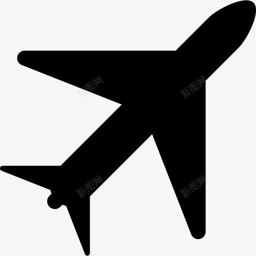 飞机交通科技图标svg_新图网 https://ixintu.com 交通 科技 飞机