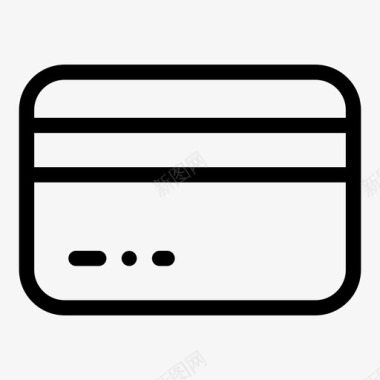信用卡支付方式借记卡图标图标