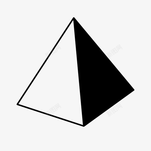 棱柱体形状棱锥体图标svg_新图网 https://ixintu.com 三维对象 三维形状 三角形 几何体 加沙金字塔 对象 形状 棱柱体 棱锥体
