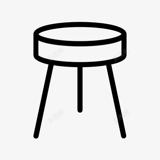 凳子吧台凳椅子图标svg_新图网 https://ixintu.com 凳子 吧台凳 坐 家具 椅子
