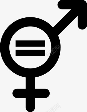 两性平等公民权利平等权利图标图标