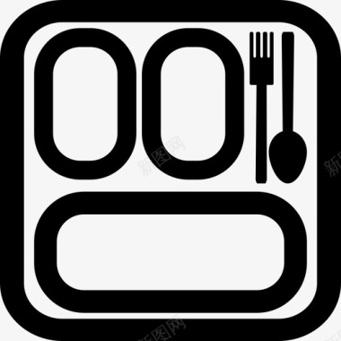 自助餐盘服务餐食图标图标
