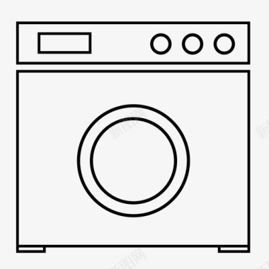 洗衣机家用电器烘干机图标图标