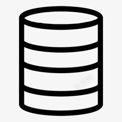 思洛存储器数据存储堆栈图标高清图片