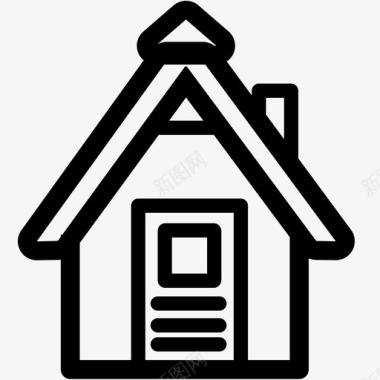 房子屋顶住宅图标图标