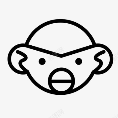 猴子猴头猴脸图标图标
