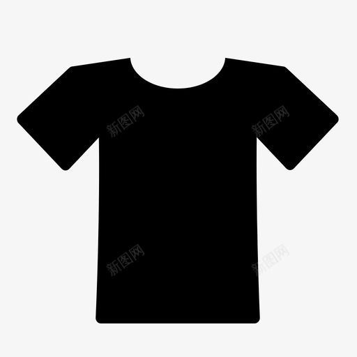 t恤服装布料图标svg_新图网 https://ixintu.com t恤 布料 服装 衣服