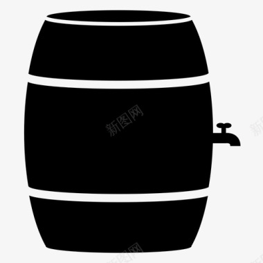 桶装威士忌水图标图标