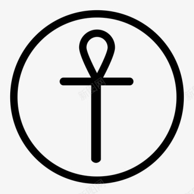 十字架流行符号流行纹身图标图标
