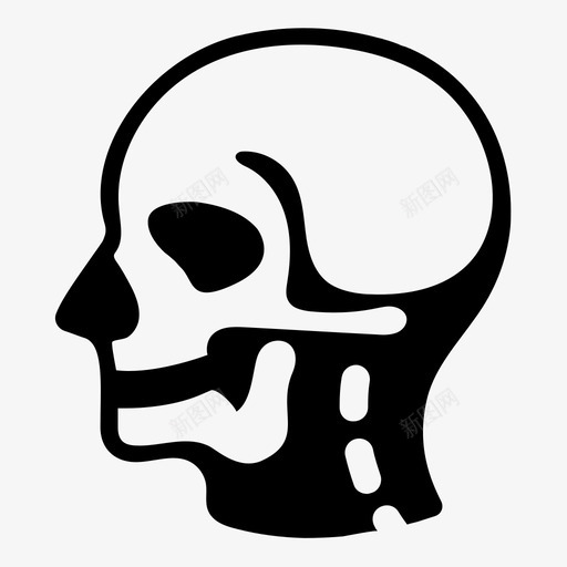 头骨骨扫描伦琴图标svg_新图网 https://ixintu.com 伦琴 图像 头 头骨 死 硅橡胶 骨扫描 骨骼