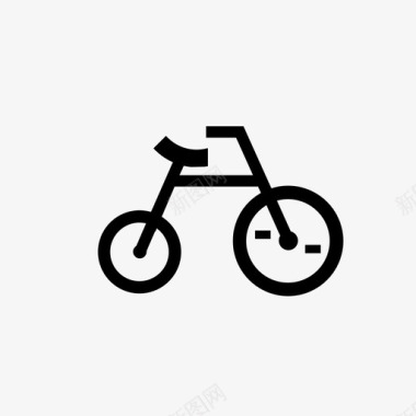 三轮车自行车儿童图标图标