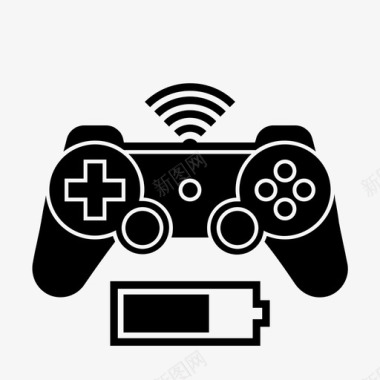 视频游戏控制器电池playstationplaygame图标图标