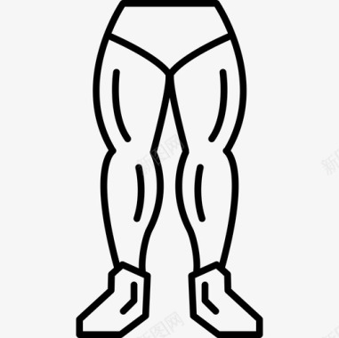 男人的双腿人身体部位图标图标