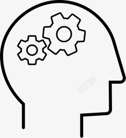 认知心理图形心理学大脑认知图标高清图片