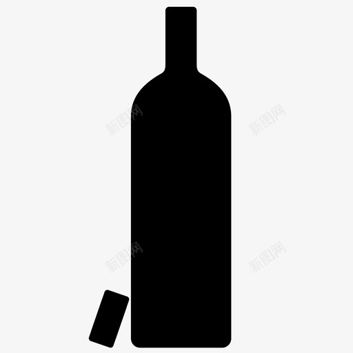 酒瓶白葡萄酒无酒瓶图标svg_新图网 https://ixintu.com 开瓶 无酒瓶 果汁 烈酒 白葡萄酒 红酒 酒瓶 饮料