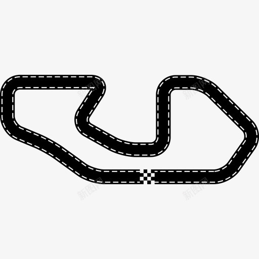 赛道运动速度图标svg_新图网 https://ixintu.com 参与 比赛专用 赛车 赛道 跟随 运动 速度 道路 限制