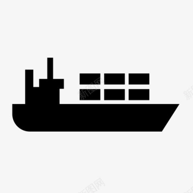 船集装箱船交货船图标图标
