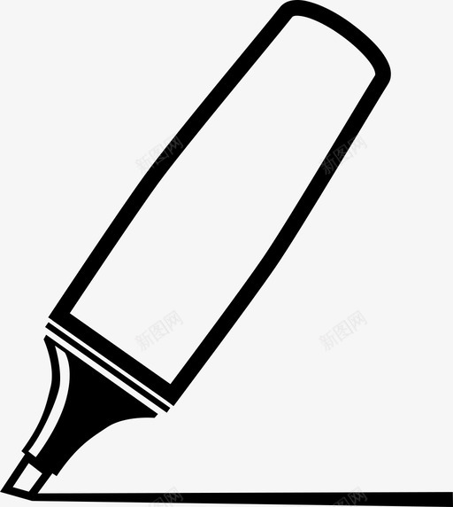 记号笔美术图标svg_新图网 https://ixintu.com 素描 纸笔 线条 绘图 美术 记号笔 设计